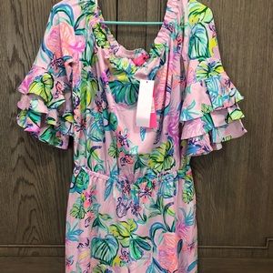 Lily Pulitzer Mermaid in the Shade Medium romper
